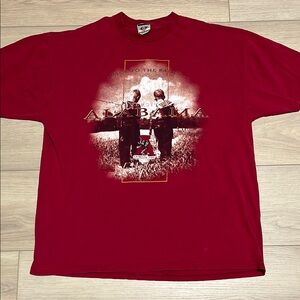 Vintage Alabama "Big Al" Logo Red Tee Shirt Red Oak Sportswear Mens Size XXL